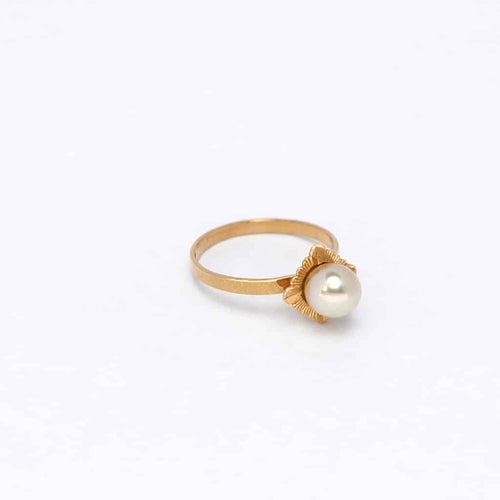 Bague 49 Bague en or rose et perle de culture 58 Facettes 16110