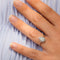 Bague 53 Bague en or blanc 18 carats sertie de diamants 58 Facettes 20170