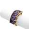 Bague 53 Bague en or jaune 18 carats et améthystes 58 Facettes 5575