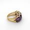 Bague 53 Bague en or jaune 18 carats et améthystes 58 Facettes 5575