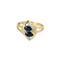 Bague 54 Bague entrelacs en or jaune, saphirs et diamants 58 Facettes 24509