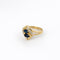 Bague 54 Bague entrelacs en or jaune, saphirs et diamants 58 Facettes 24509