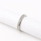 Bague 53 Alliance en or blanc 18 carats et diamants 58 Facettes 24507