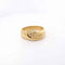 Bague 53 Bague drapée en or jaune 18 carats et diamants 58 Facettes 25028