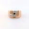 Bague 56 Tank - Bague en or rose et or blanc avec diamants 58 Facettes 25376