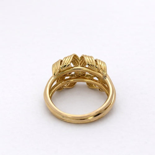 Bague 58 Bague ruban en or rose et diamants 58 Facettes 25483