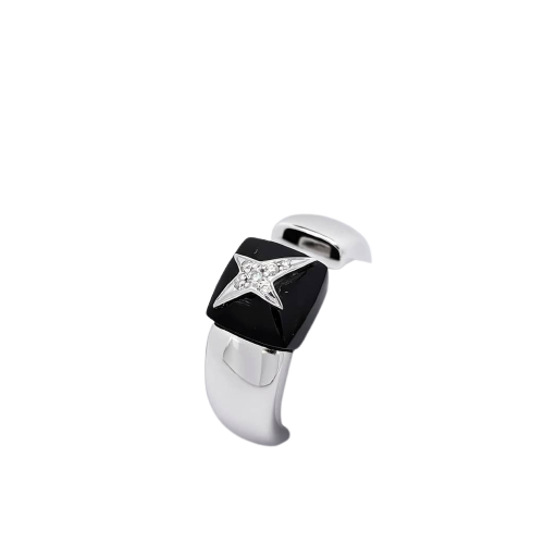 Bague 52 Mauboussin Étoile Sublime - Bague en or blanc, onyx et diamants 58 Facettes 25540