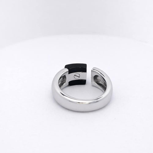 Bague 52 Mauboussin Étoile Sublime - Bague en or blanc, onyx et diamants 58 Facettes 25540