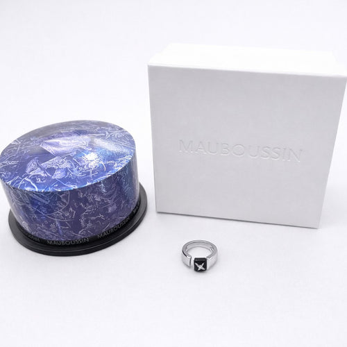 Bague 52 Mauboussin Étoile Sublime - Bague en or blanc, onyx et diamants 58 Facettes 25540