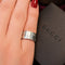 Bague 52 Gucci Icon - Bague en or blanc 58 Facettes 27944