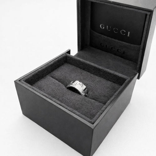 Bague 52 Gucci Icon - Bague en or blanc 58 Facettes 27944