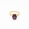 Bague 59 Bague en or jaune 14 carats et saphir étoilé 58 Facettes 28921