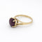 Bague 59 Bague en or jaune 14 carats et saphir étoilé 58 Facettes 28921