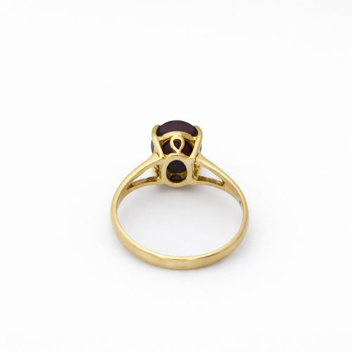Bague 59 Bague en or jaune 14 carats et saphir étoilé 58 Facettes 28921