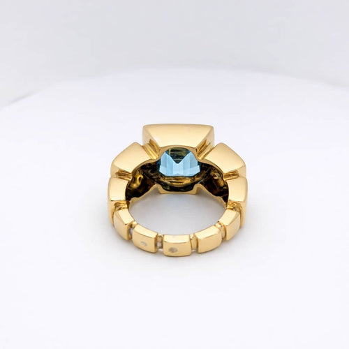 Bague 54 Didier Guérin - Bague en or jaune et topaze 58 Facettes 28815