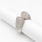Bague 53 Bague ouverte en or blanc 18 carats et diamants 58 Facettes 28797