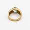 Bague 49 Bague en or jaune 18 carats et topaze bleue 58 Facettes 29045