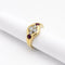 Bague 50 Bague en or jaune 18 carats, diamants et rubis 58 Facettes 29011