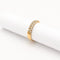 Bague 53 Demi-alliance en or jaune 18 carats et diamants 58 Facettes 29035