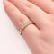 Bague 53 Demi-alliance en or jaune 18 carats et diamants 58 Facettes 29035