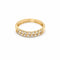 Bague 53 Demi-alliance en or jaune 18 carats et diamants 58 Facettes 29035