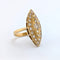 Bague 48 Marquise - Bague Art déco en or jaune et diamants 58 Facettes 29588