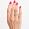Bague 54 Alliance en or blanc 18 carats et diamants 58 Facettes 29791