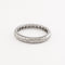 Bague 54 Alliance en or blanc 18 carats et diamants 58 Facettes 29791