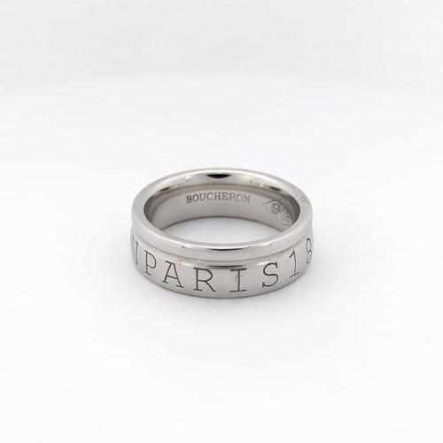 Bague 48 Boucheron - Alliance en or blanc 18 carats 58 Facettes 29869