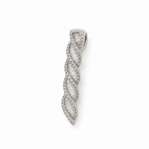 Pendentif Pendentif en or blanc et diamants 58 Facettes 29609