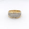 Bague 55 Bague pavée en or jaune et or blanc 18 carats, diamants 58 Facettes 29872