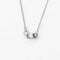 Collier Collier lettre G en or blanc et diamant 58 Facettes 30443