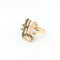 Bague 50 Bague en or jaune 18 carats au quartz fumé et diamants 58 Facettes 30602