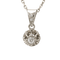Collier Collier pendentif en or blanc et diamants 58 Facettes 30614