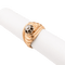 Bague 53 Tourbillon - Bague en or rose et blanc avec diamant 58 Facettes 30715
