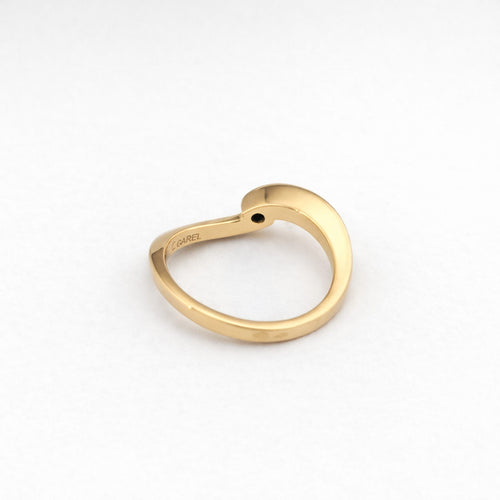 Bague 54 Garel - Bague solitaire en or jaune et diamant 58 Facettes 30885