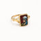 Bague 54 Bague portrait en or jaune et émail 58 Facettes 31134