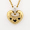 Collier Collier cœur en or jaune et diamants 58 Facettes 30893