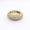 Bague 51 Bague jonc pavée en or jaune et diamants 58 Facettes 31130