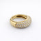 Bague 51 Bague jonc pavée en or jaune et diamants 58 Facettes 31130