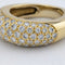 Bague 51 Bague jonc pavée en or jaune et diamants 58 Facettes 31130