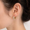 Boucles d'oreilles Boucles d'oreilles créoles en or jaune et diamants 58 Facettes 31136