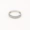 Bague 53 Demi-alliance - Bague en or blanc et diamants princesse 58 Facettes 31889