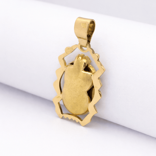 Pendentif Pendentif scarabée en or jaune et émeraudes 58 Facettes 31188