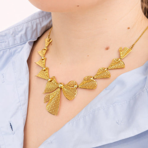 Collier Nœuds - Collier en or jaune 18 carats 58 Facettes 31901