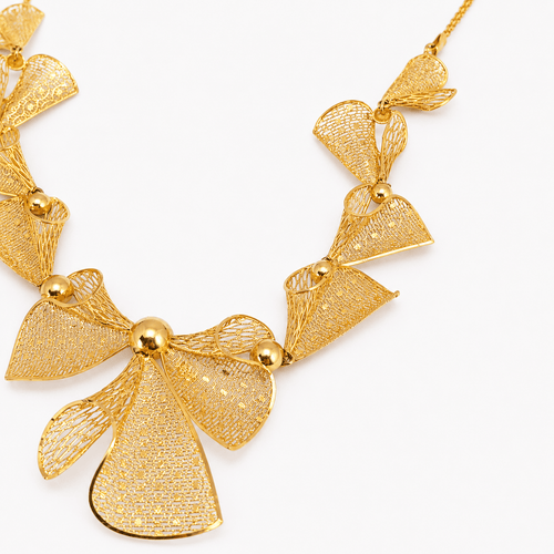 Collier Nœuds - Collier en or jaune 18 carats 58 Facettes 31901