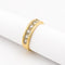 Bague 55 Bague demi-alliance en or jaune 18 carats et diamants 58 Facettes 32650