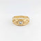 Bague 53 Bague bandeau en or jaune 18 carats et diamant 58 Facettes 32399