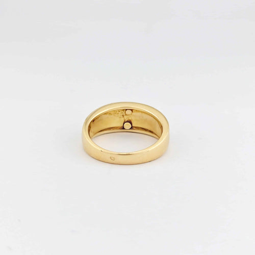 Bague 53 Bague bandeau en or jaune 18 carats et diamant 58 Facettes 32399