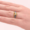 Bague 55 Sylvie Lambert - Bague modulable en or jaune et résine multicolore 58 Facettes 32270